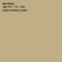 #BFAE86 - Heathered Gray Color Image